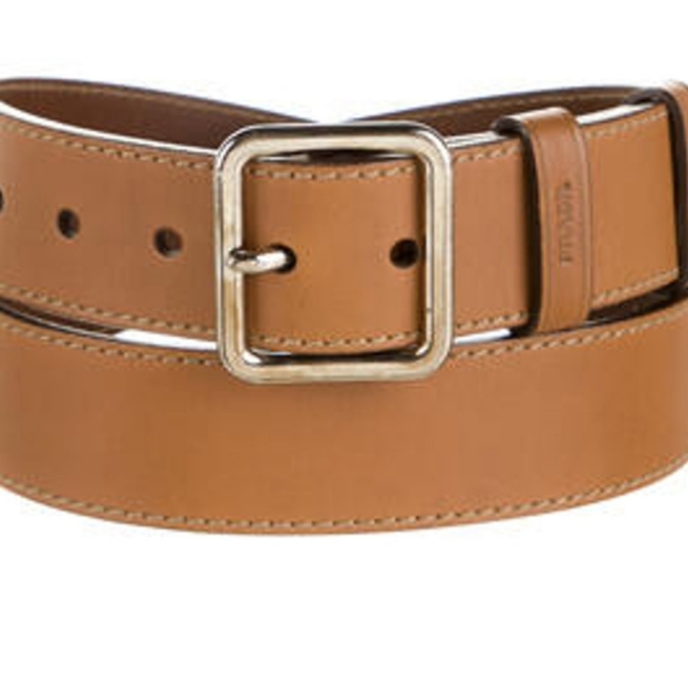 PRADA LEATHER SAFFIANO BUCKLE BELT